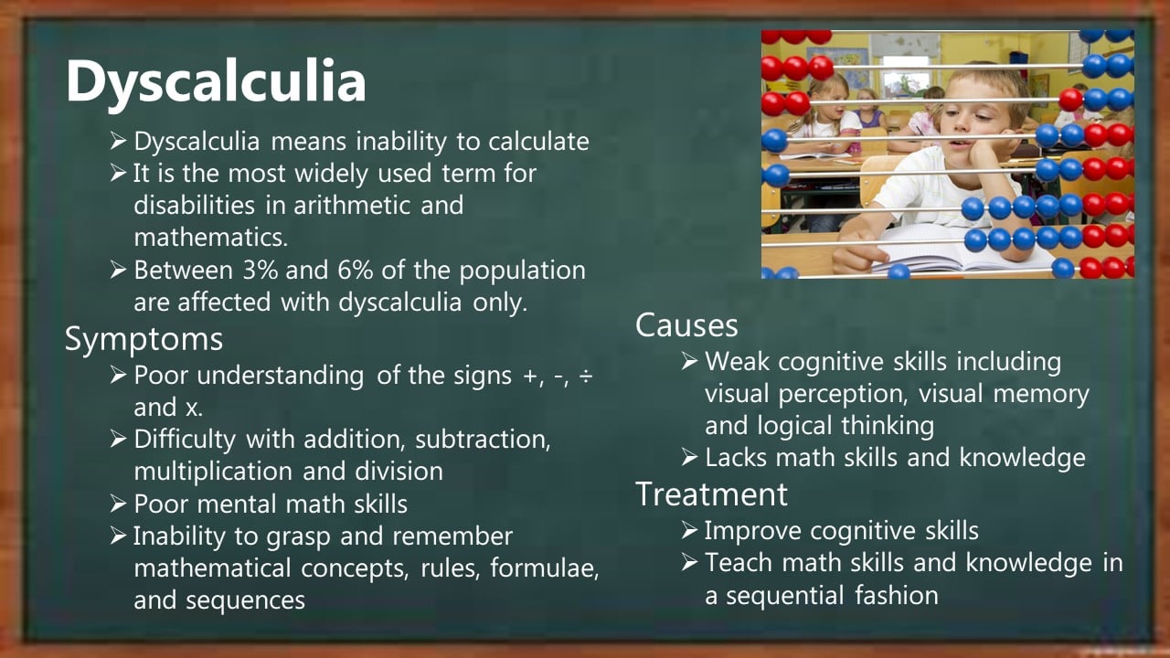 Dyscalculia: Symptoms, Causes and Treatment