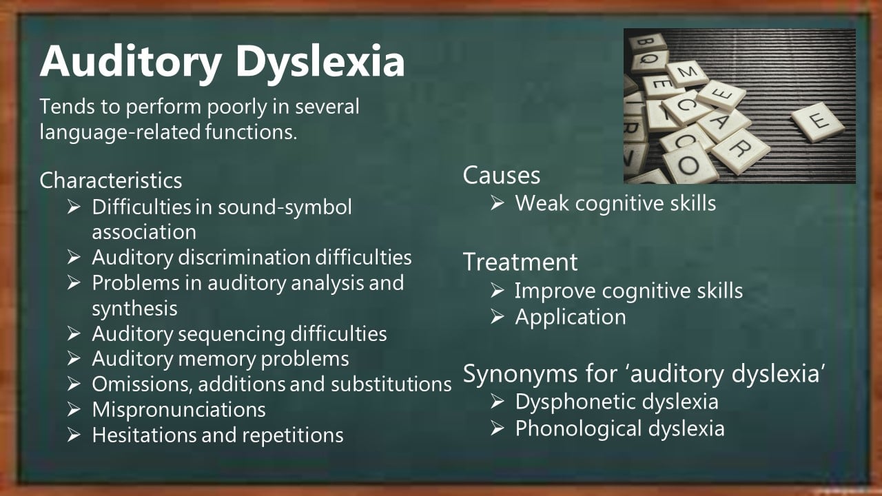 Auditory dyslexia

