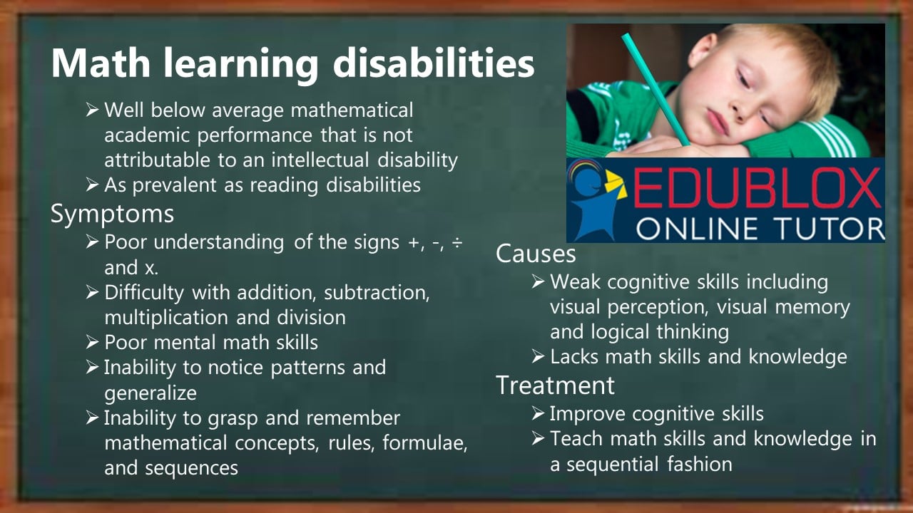 specific learning disability math problem solving