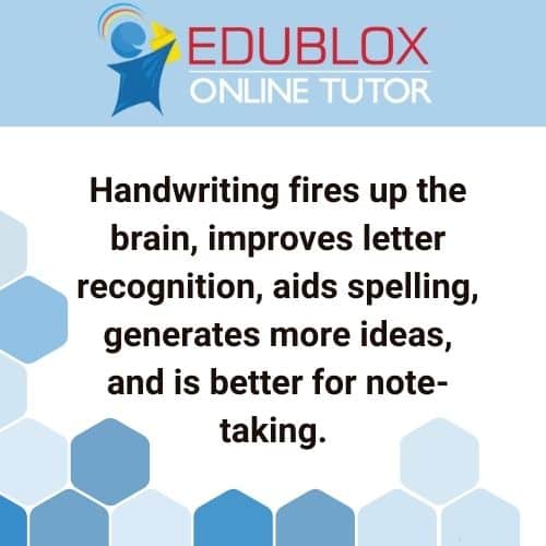 Reasons why handwriting matters