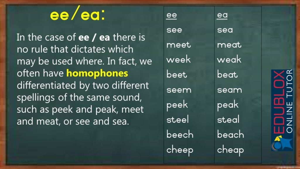 Long E Sound: ee or ea?