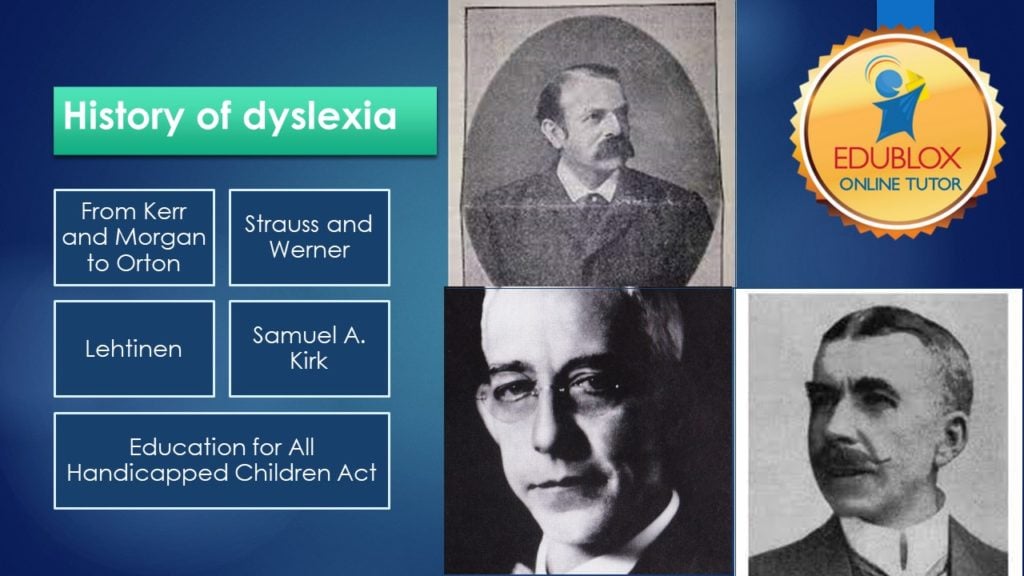 History of dyslexia
