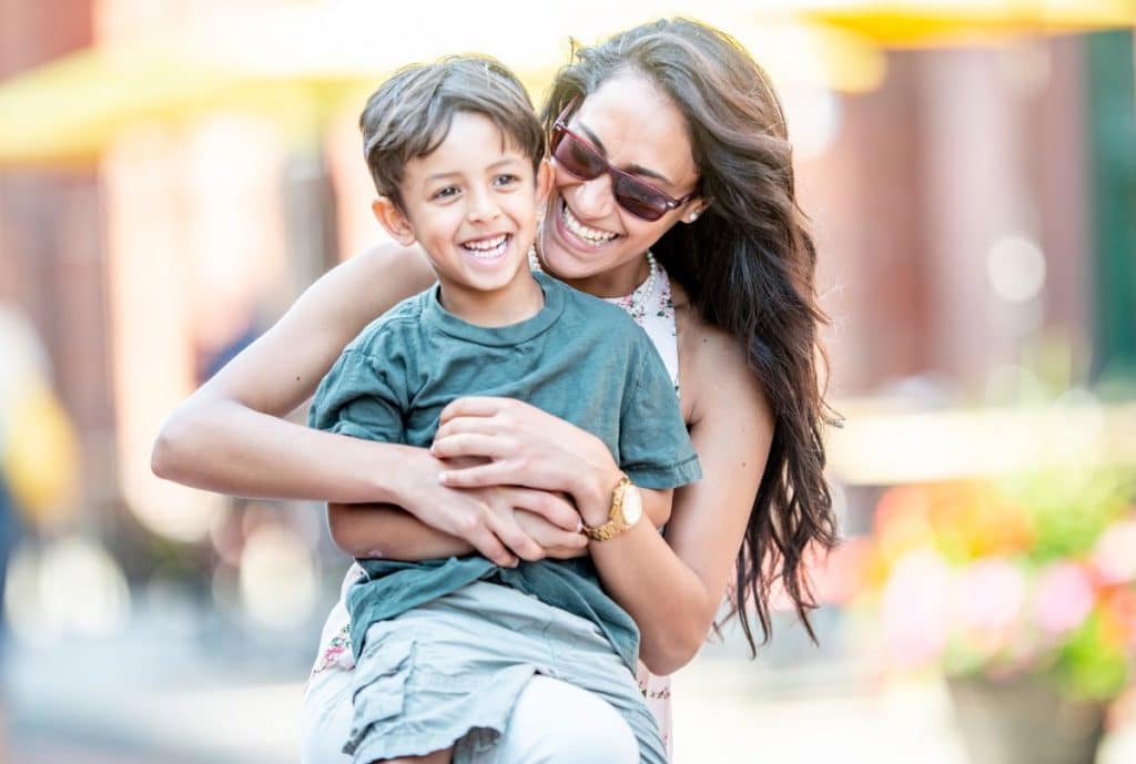 Mother and son