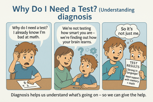 Why do I need a test? Understanding diagnosis