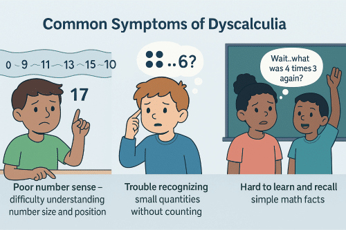 Common Symptoms of Dyscalculia