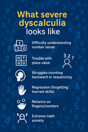 What severe dyscalculia looks like