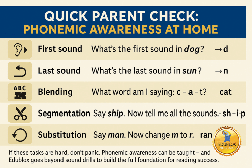 Phonemic awareness check