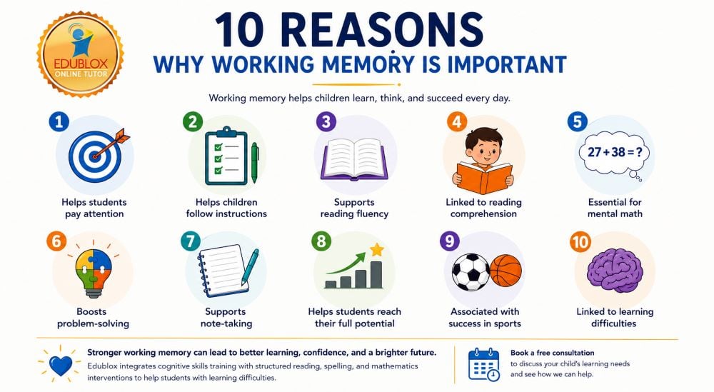 10 Reasons Why Working Memory Is Important infographic